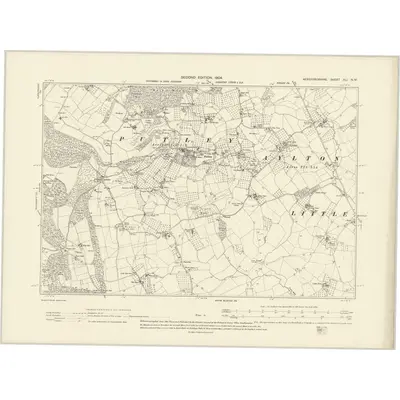 1903 Map of Herefordshire XLI.NW, 1904 Print