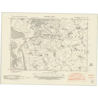 1948 Map of Herefordshire XLI.NW, 1952 Print