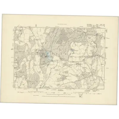 1882 Map of Herefordshire XLII.NW, 1887 Print