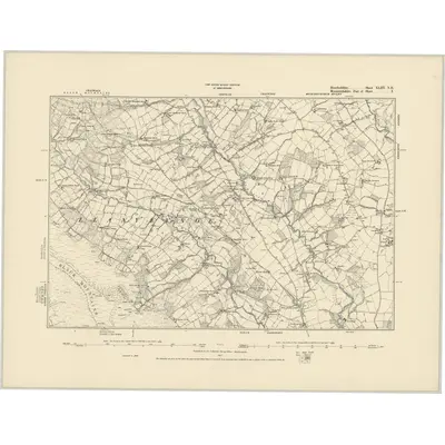 1886 Map of Herefordshire XLIII.NE, 1887 Print