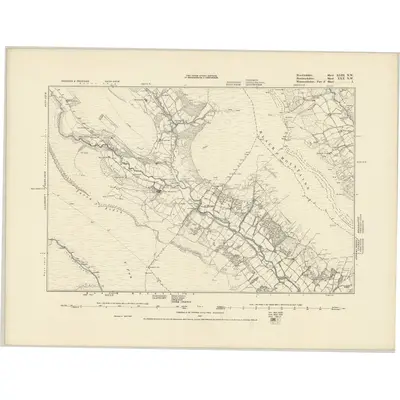 1880 Map of Herefordshire XLIII.NW, 1887 Print