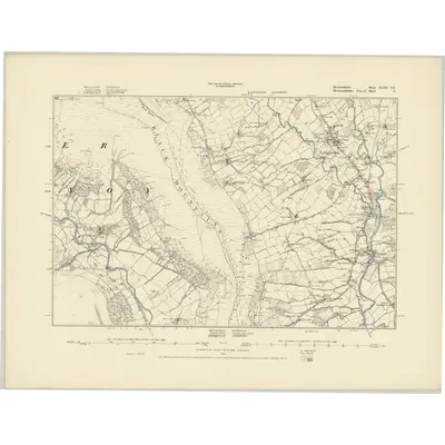 1880 Map of Herefordshire XLIII.SE, 1887 Print