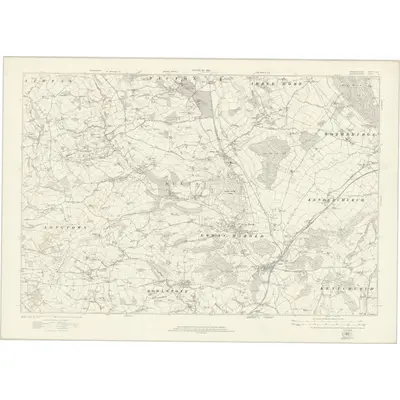 1903 Map of Herefordshire XLIV, 1922 Print