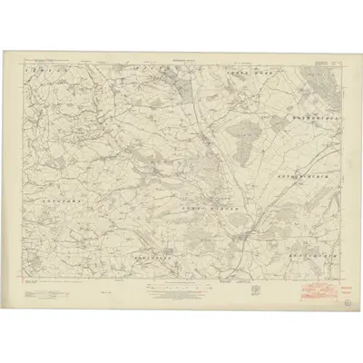 1945 Map of Herefordshire XLIV, 1953 Print