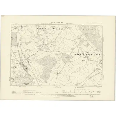 1903 Map of Herefordshire XLIV.NE, 1905 Print