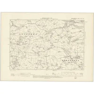 1904 Map of Herefordshire XLIV.SW, 1905 Print