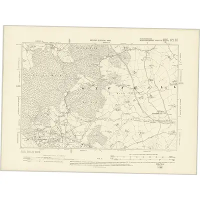 1903 Map of Herefordshire XLVII.SE, 1905 Print