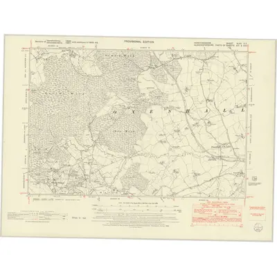 1948 Map of Herefordshire XLVII.SE, 1953 Print
