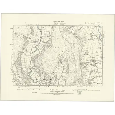 1880 Map of Herefordshire XLVIII.NE, 1888 Print