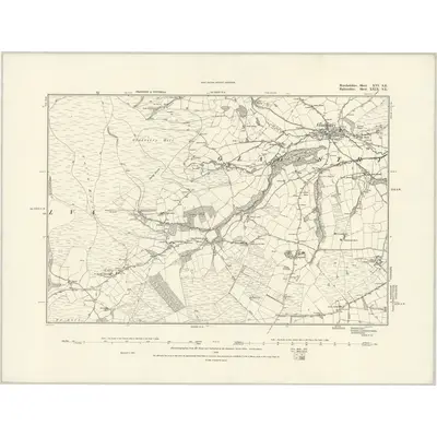 1887 Map of Herefordshire XVI.SE, 1888 Print