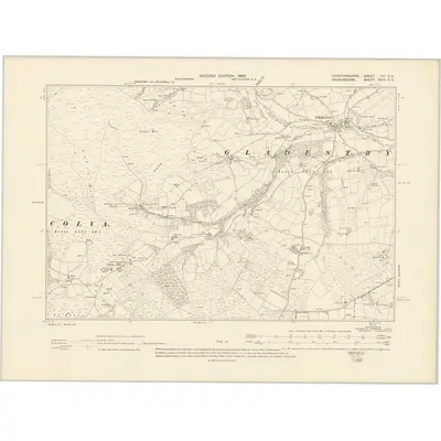 1902 Map of Herefordshire XVI.SE, 1905 Print