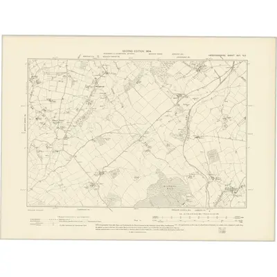 1902 Map of Herefordshire XVII.SE, 1904 Print