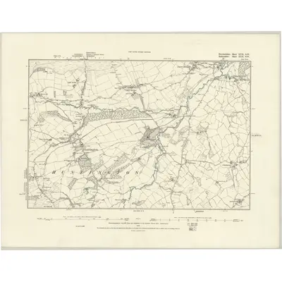 1887 Map of Herefordshire XVII.SW, 1888 Print