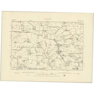 1885 Map of Herefordshire XX.NE