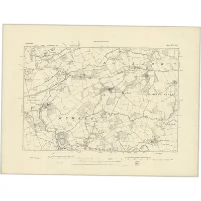 1885 Map of Herefordshire XX.NW