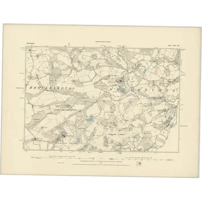 1885 Map of Herefordshire XXI.NE