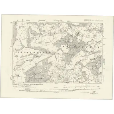 1926 Map of Herefordshire XXI.NE, 1931 Print