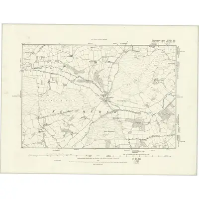 1887 Map of Herefordshire XXIII.NE, 1888 Print