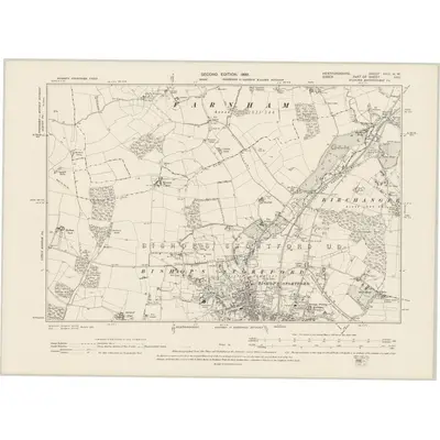 1896 Map of Herefordshire XXIII.NW, 1899 Print