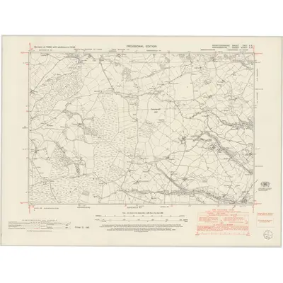 1948 Map of Herefordshire XXIII.SE, 1952 Print