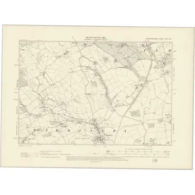1902 Map of Herefordshire XXIV.NE, 1905 Print