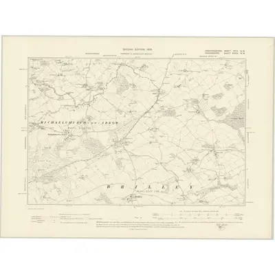 1902 Map of Herefordshire XXIV.NW, 1905 Print