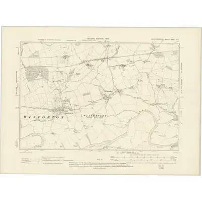 1903 Map of Herefordshire XXIV.SE, 1905 Print