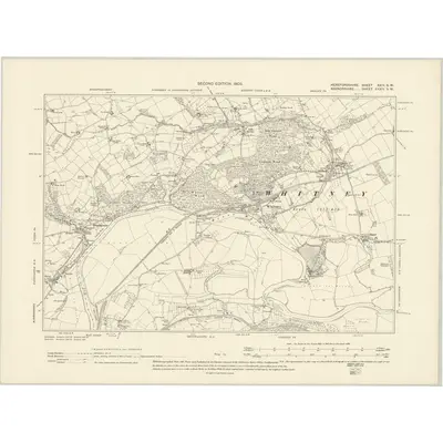 1902 Map of Herefordshire XXIV.SW, 1905 Print