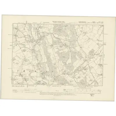 1903 Map of Herefordshire XXIX.NW, 1905 Print