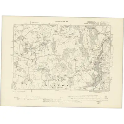 1903 Map of Herefordshire XXIX.SW, 1905 Print