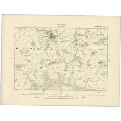 1886 Map of Herefordshire XXV.NE