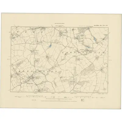 1886 Map of Herefordshire XXV.NW