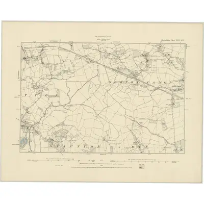 1886 Map of Herefordshire XXV.SW