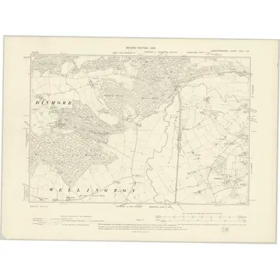 1902 Map of Herefordshire XXVI.NE, 1905 Print