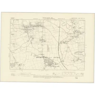 1902 Map of Herefordshire XXVI.SE, 1905 Print