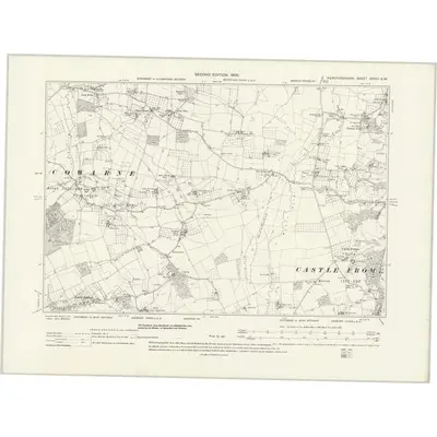 1903 Map of Herefordshire XXVIII.SW, 1905 Print