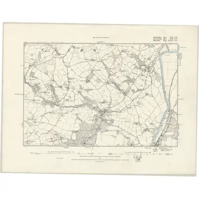 1887 Map of Herefordshire XXX.NE, 1888 Print