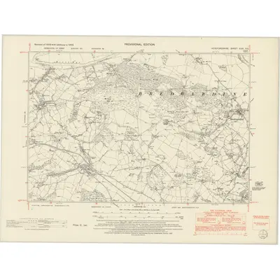 1945 Map of Herefordshire XXXI.NE, 1952 Print