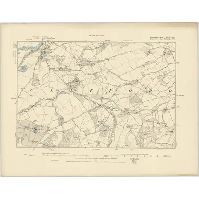 1886 Map of Herefordshire XXXI.NW, 1887 Print