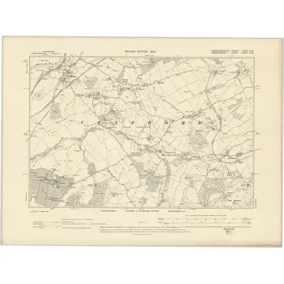 1903 Map of Herefordshire XXXI.NW, 1905 Print