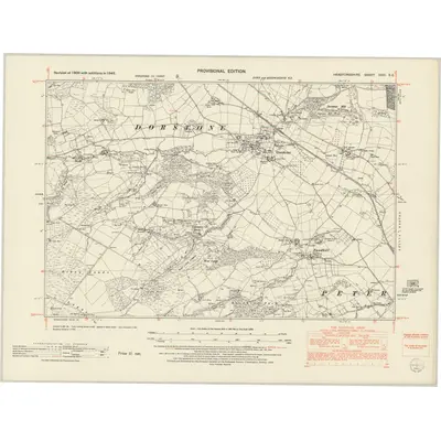 1945 Map of Herefordshire XXXI.SE, 1952 Print