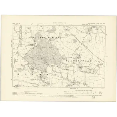 1903 Map of Herefordshire XXXII.NE, 1905 Print
