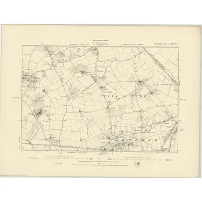 1886 Map of Herefordshire XXXIII.NE