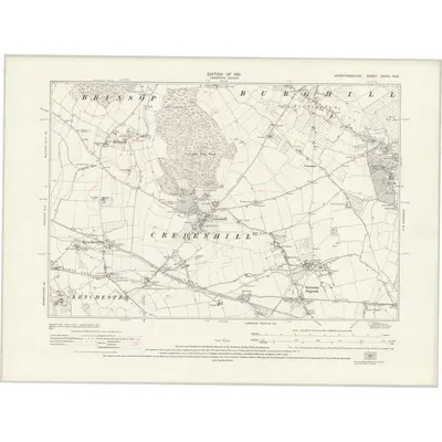 1928 Map of Herefordshire XXXIII.NW, 1931 Print