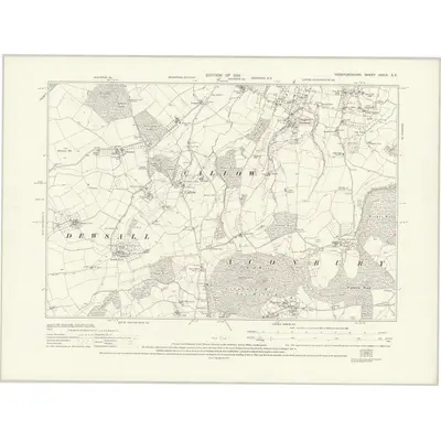 1928 Map of Herefordshire XXXIX.SE, 1931 Print