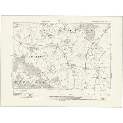 1928 Map of Herefordshire XXXIX.SW, 1931 Print
