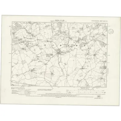 1926 Map of Herefordshire XXXV.NE, 1939 Print