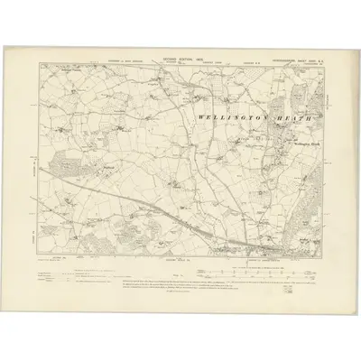 1903 Map of Herefordshire XXXV.SE, 1905 Print