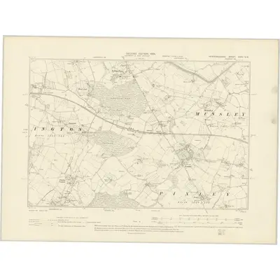 1903 Map of Herefordshire XXXV.SW, 1905 Print
