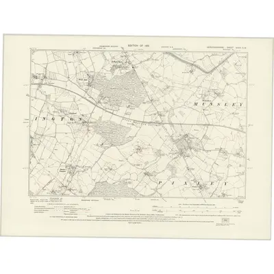 1926 Map of Herefordshire XXXV.SW, 1931 Print